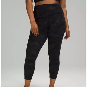 Lululemon align high rise coal camo legging